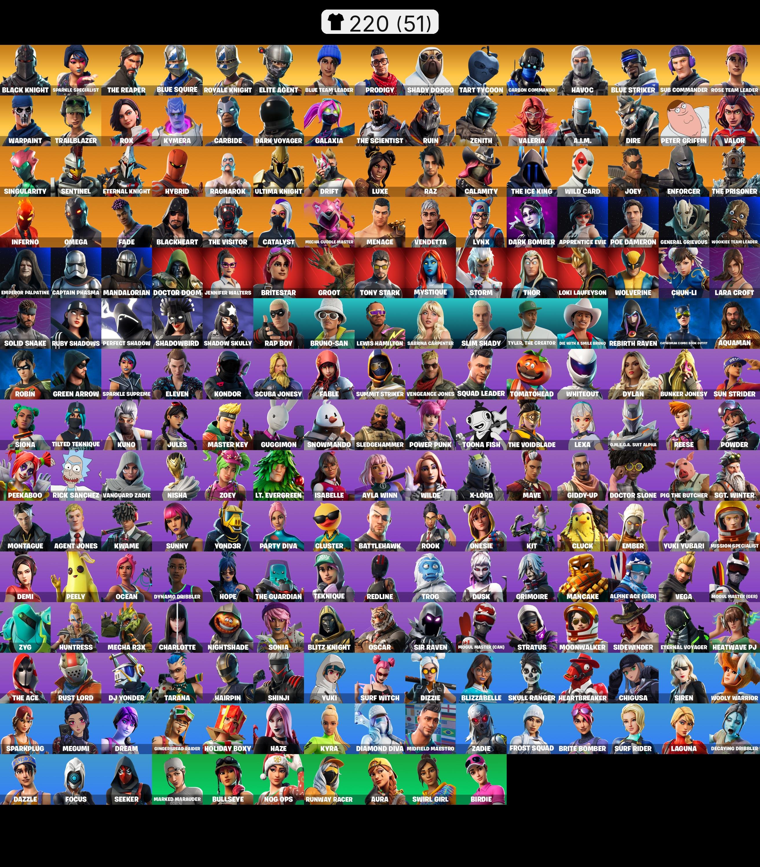 217 skins | Black Knight | OG STW | Take The L, Sale, skins 217