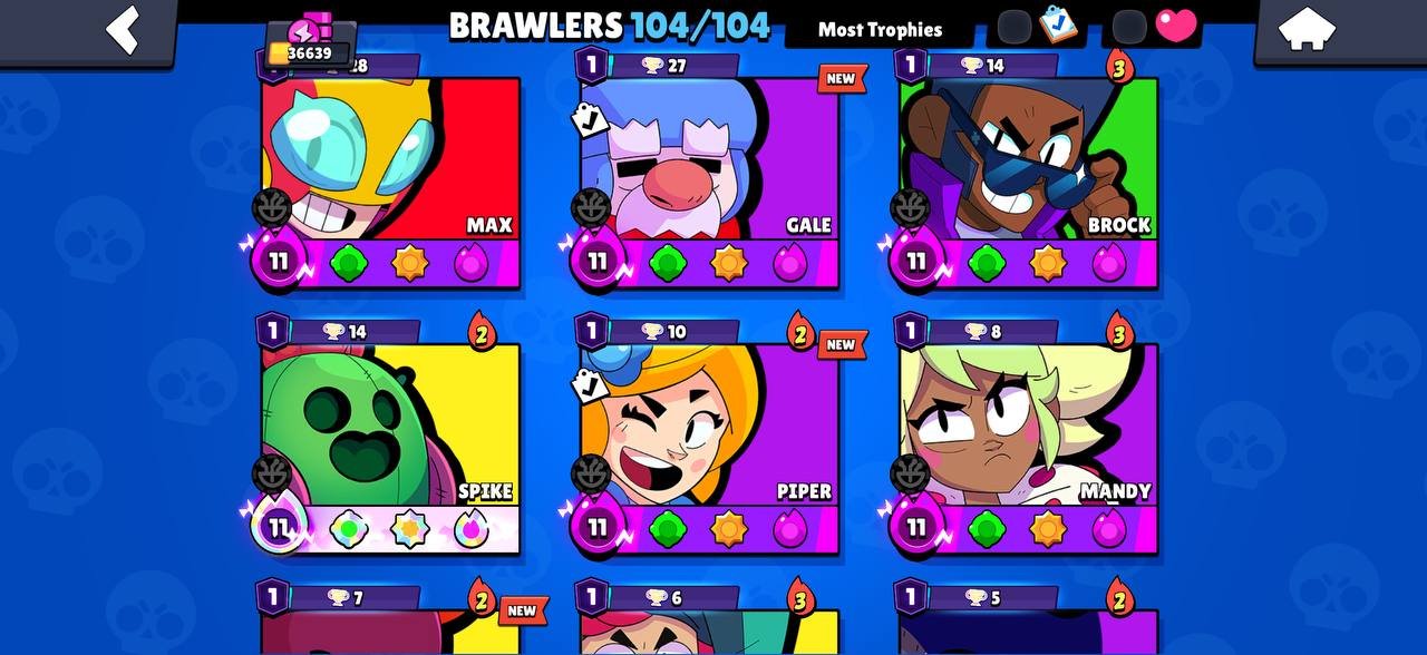 🟧⬛【36K+ CUPS】⬛🟧【300 SKINS】🟧⬛【SATURN'S GLORY 1】⬛🟧【35- 11th STRENGTH】🟧⬛ACCOUNT 2021 YEAR🟧⬛, trophies 36639, brawlers 104, primes 23