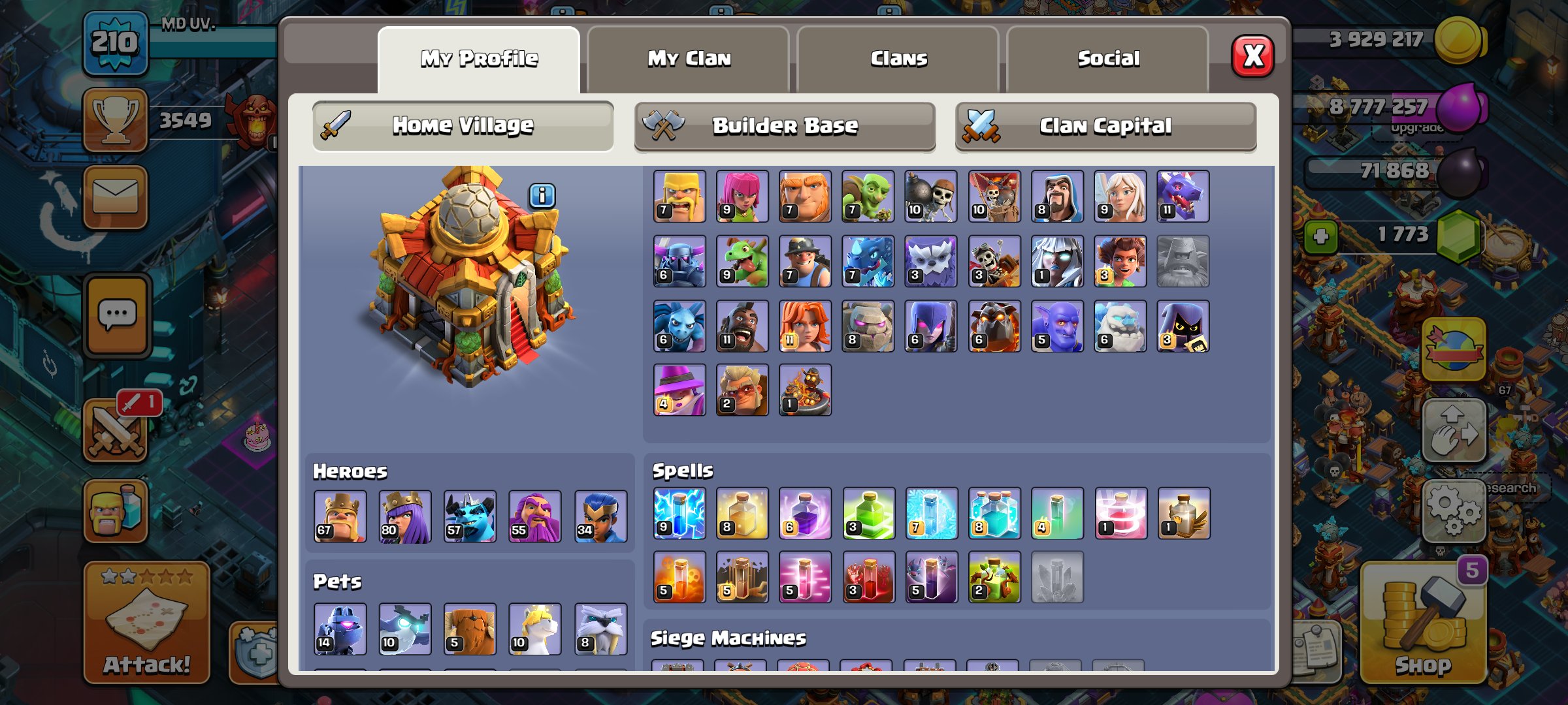 🏰 Clash of Clans account | Town Hall 16 | Level 16