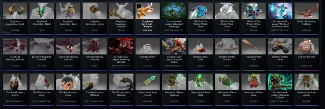 Compte avec le Seigneur 1, immortelles, main pool, réassociation complète, beaucoup d'objets (voir description), Vente, 4100 MMR, 7300 intégrité, 7300 courtoisie, 750 matchs, 900 heures