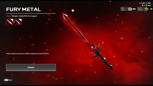 🍀 【 POWER SWORD HEIRLOOM 】 257 Leg Skins EA APP + PSN🍀, Gold, 826 level, Relic: Yes