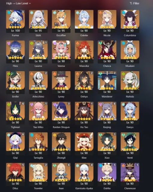 My personal account. Playing since day one, 100 legendaries., Any platform, Email linked, Lumine, Levelled up, AR 60