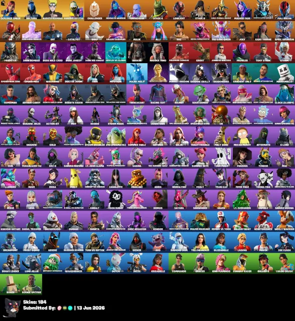 [PC] FA 184 skins Explorer Emilie | Sultura | Naruto Uzumaki | Subzero Cryptic, Sale, skins 184