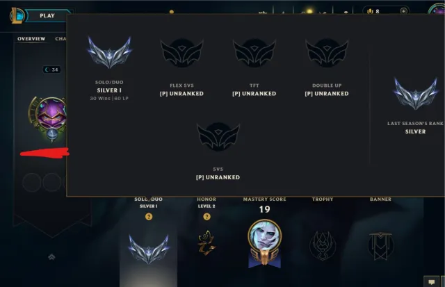 ❄️NA❄️SILVER 1❄️Lp 60❄️HAND LEVEL S16 💠BE: 21000, Sale, level 35, champions 30, skins 3, Silver