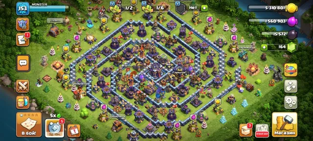 15 full with top skins on Heroes all in screenshots, 15 TH Home Village, 8 TH Builder Base