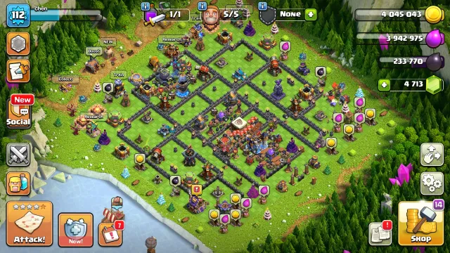 18 TH🏰4713 GEMS💎5 EPIC ITEMS🩸5 BUILDERS💯FREE NAME CHANGE🔥112 LVL🚀HEROES 23-27-6-13-6🛡️, 18 TH Home Village, 10 TH Builder Base