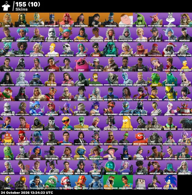 162 Skins + E-Mail Wechsel, Verkauf, Skins 162