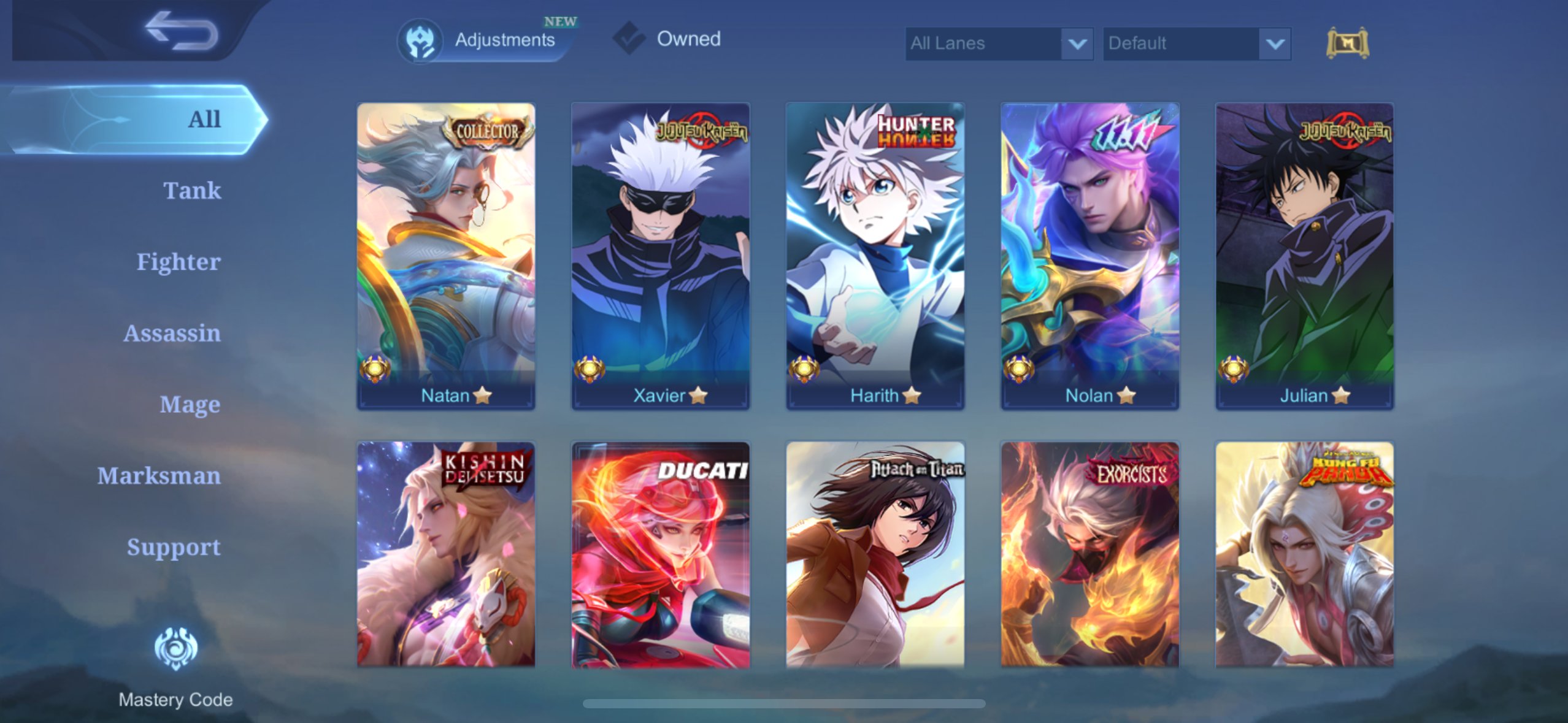main account for jungler, Sale, Rank: Mythic, Level: 126, Winrate: 52%, Heroes: 132, Skins: 513