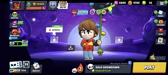 THREE (3) PRIMES | VERY HARD | GUS 2900 | STU 2600 | BATTLE PASS+ FOR 429₽, 14685 trophies, 42 brawlers, 13 primes
