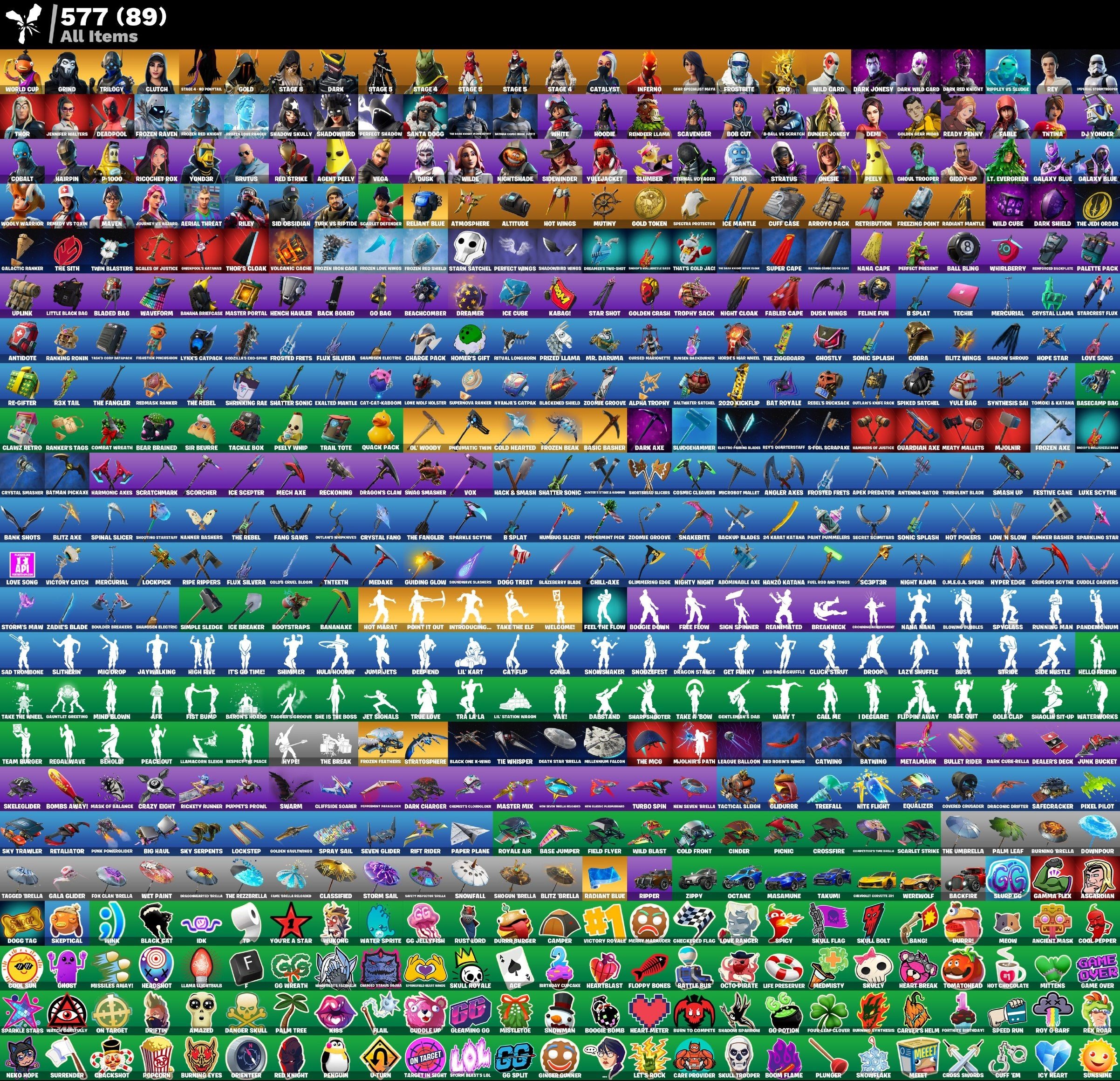 [PC/PSN/XBOX] 84 skins | WORLD CUP | Grind | Trilogy | Clutch | Stage 4 - NO PONYTAIL | DARK |, Sale, skins 84