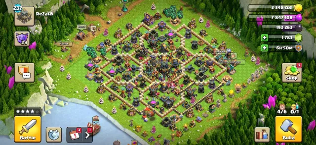 Top account TH17 with top gear, 17 TH Home Village, 10 TH Builder