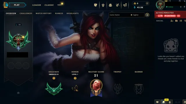 ❤️РУЧНАЯ ПРОКАЧКА❤️BATTLE ACADEMIA BRIAR❤️ИЗУМРУД 4❤️85% WR❤️43280 BE 0 RP❤️, Продажа, уровень 35, чемпионы 36, скины 43, Изумруд