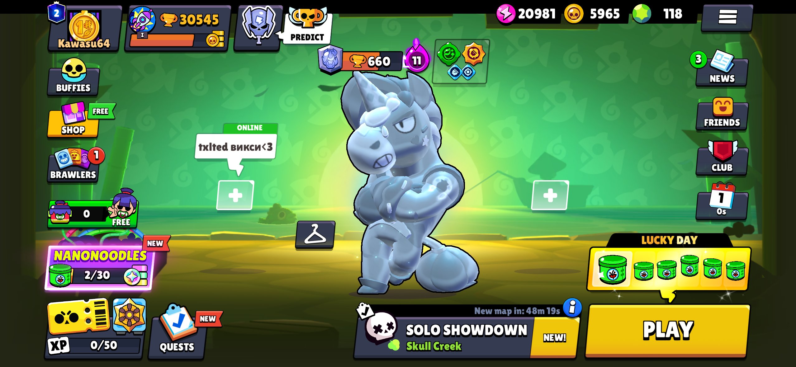# 🔥 Brawl Stars Account | 30K Trophies | Gold & Silver Skins 🔥, trophies 30545, brawlers 75, primes 2