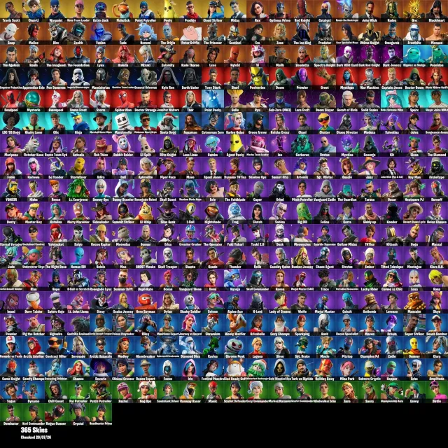#HF395[PC/PSN/XBOX] | 365 Skins | OG STW | Travis Scott | Chun-Li | Astro Jack | Fishstick, Sale, skins 365
