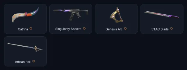 【 4 knifes 】【 Reaver Vandal 】【 Oni Phantom 】【 Singularity Spectre / Prime Classic 】, Sale, Platinum 1, Agents: 21, Skins: 52
