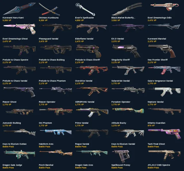VA4331 EU EU | 110 skins | Kuronami Naru-Kami+Onimaru Kunitsuna+Black.Market Butterfly Knife, Sale, Ranked unlocked, Agents: 24, Skins: 110