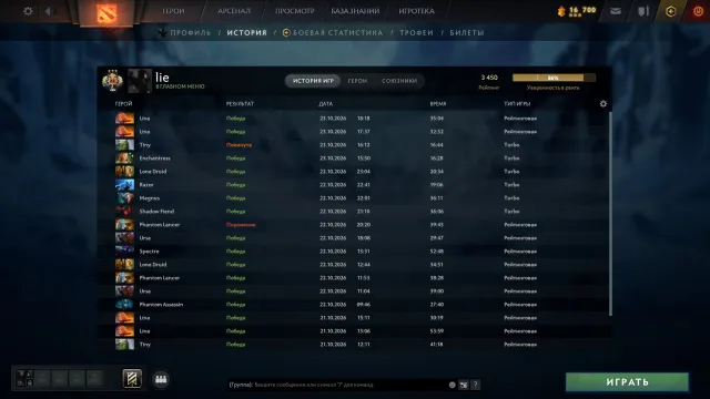 мейнпул arcana PA 3450mmr⭐ 7870порядочность1422матча⭐, Продажа, 3450 MMR, 7870 порядочности, 7870 вежливости, 1422 матчей, 1346 часов