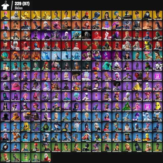 229 Skins | Wildcat | Rogue Spider Knight | Gold Meowscles | Gold Midas, Verkauf, Skins 229