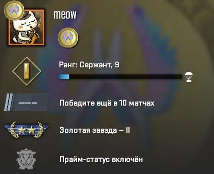PRIME | Rank 9 | Medal | Inventory 100 Rubles | Full Data Change | 100% Guarantee, Sale, With Inventory, Has PRIME, Competitive