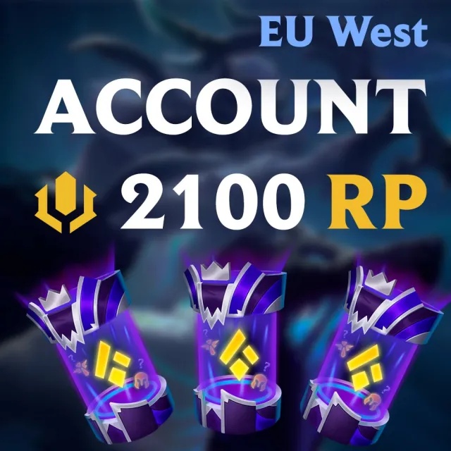 ✅⭐★ Account ★ 2100 RP ★ 6 Random Skins 1350 RP ★ Full data change ★⭐✅, Sale, level 1, Unranked
