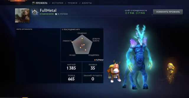 🧿💤1000 MMR💎7945 DECEPency🧊Pumped up by NOT BOTS🧿LVL 12 STEAM ❄️MAINEPULL💤STEAM GAMES🌎💎, Sale, 1000 MMR, 7945 Behavior score, 7945 вежливости, 1385 games