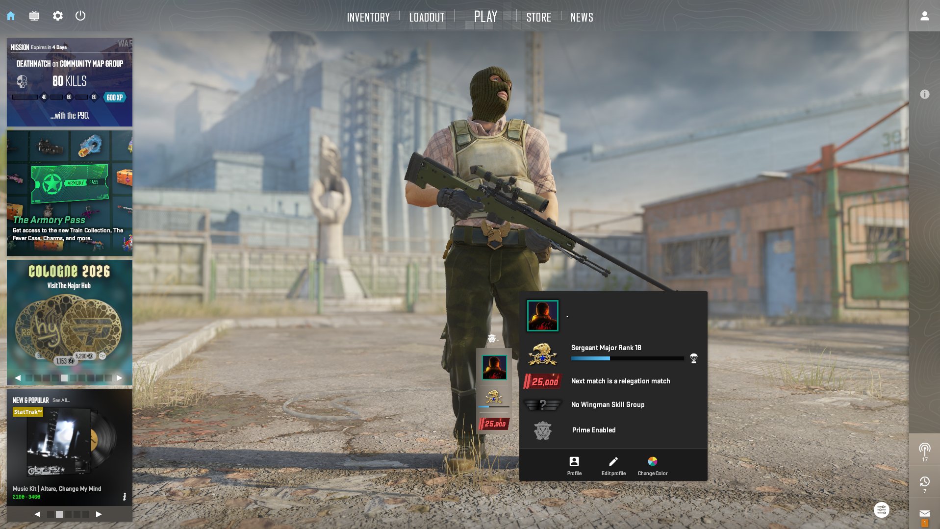 ⚠️ CS 2 PRIME ⚠️🩸FIRST MAIL🩸 💛PRIME:25000💛🔪REGION:UKRAINE🔪 | THERE IS A REFILL CODE, Sale, Empty, Yes PRIME, 25000 CS Rating