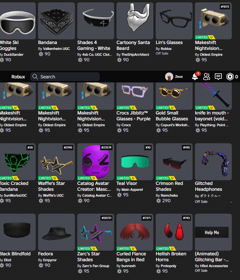 ❌✅🔵 ROBLOX Account with large total robux and Limited Items 🔵✅❌, Sale, Voice chat: No