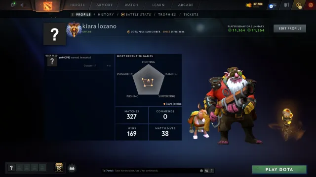 ❤️ 100% GARANTIE 🖤 EIGENE EMAIL ❤️ 5714 PTS 🖤 AUSGABE IN 0.1 SEKUNDEN, Verkauf, 5714 MMR, 11364 Ehrlichkeit, 11364 Höflichkeit, 327 Spiele, 221 Stunden