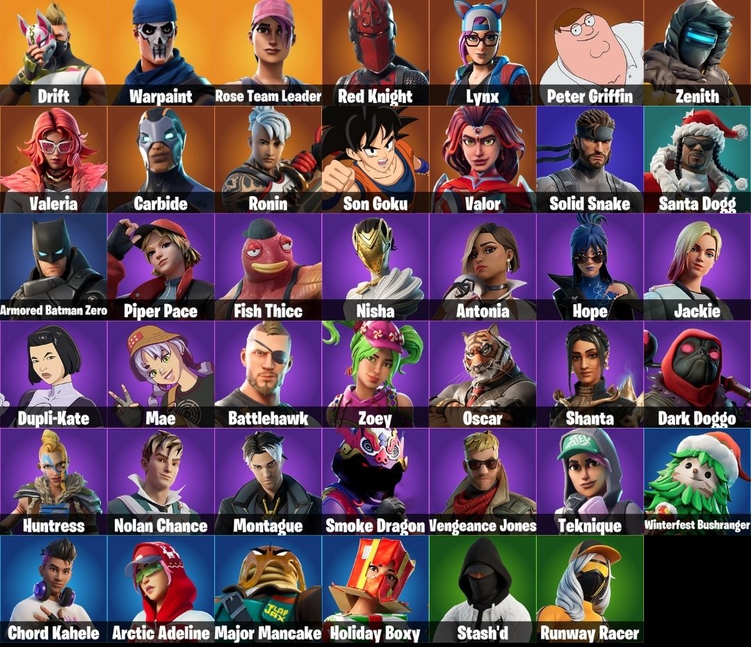 OG STW account You can earn V-bucks, Sale, skins 41