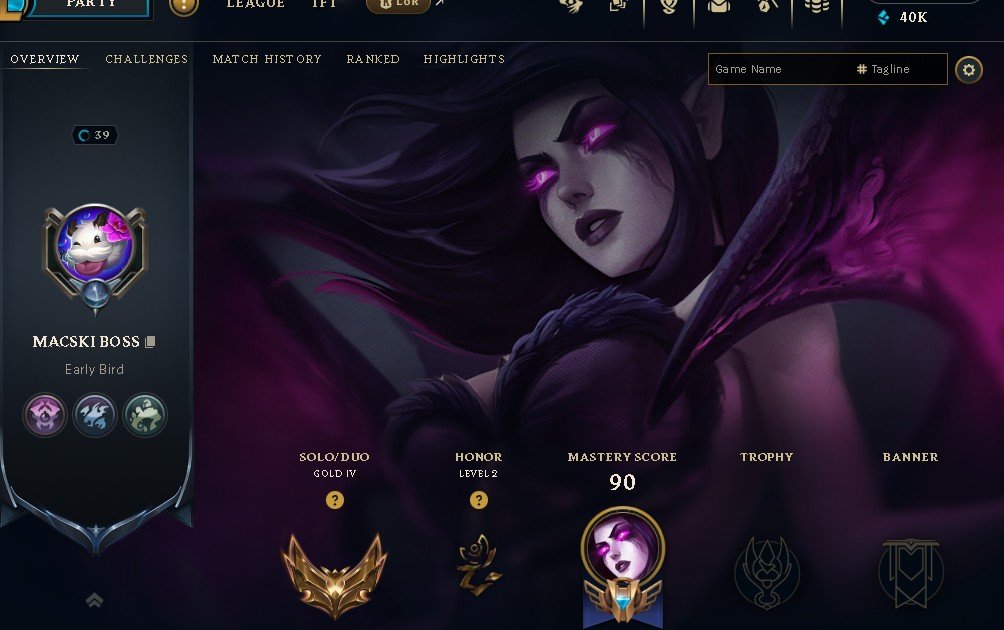 100% SAFE &SMURF ACC WITH 39 LVL. YOU CAN CHANGE ALL DATA + 40.000 BLUE ESC, Sale, level 39, champions 40, skins 7, Gold