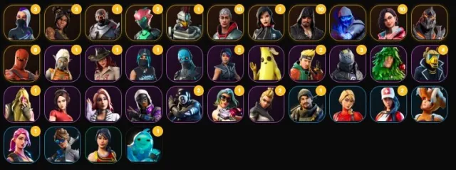 ⚡37 SKINS + BANANE + ANCIENS SKINS + PIQUE + 1450VB⚡ LIVRAISON RAPIDE ⚡, Vente, skins 37