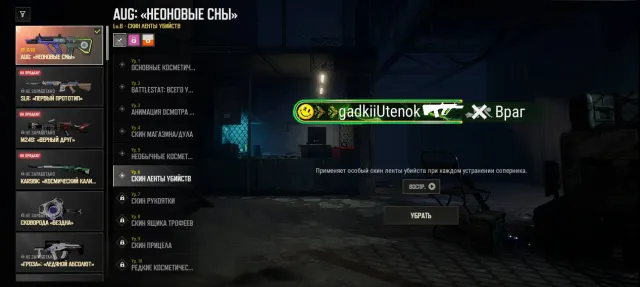 Account from 6th level AUG Neon Dreams, No BATTLEGROUNDS Plus