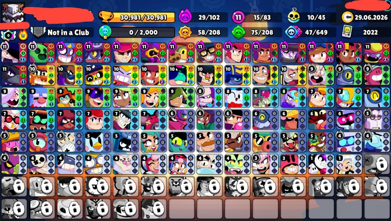 🔥Witch Shelly + other skins🔥⚜️15 - 11⚜️ 🟣29 - Hypercharge🟣 ♾️2022♾️📩Gmail📩✔️Instant delivery✔️, trophies 31000, brawlers 83, primes 10