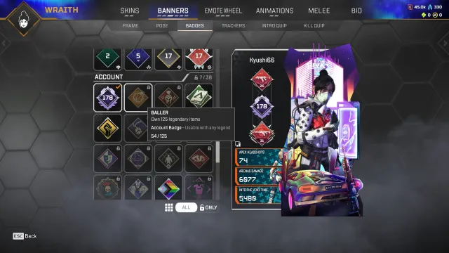 🍀 【 APEX 178 LVL 54 LEGENDS SKINS】 EA APP + PSN + XBOX🍀РЕЙТИНГ ОТКРЫТ ♦️ ПОЛНЫЙ ДОСТУП 🔑, Без ранга, 178 уровень, Реликвия: Нет