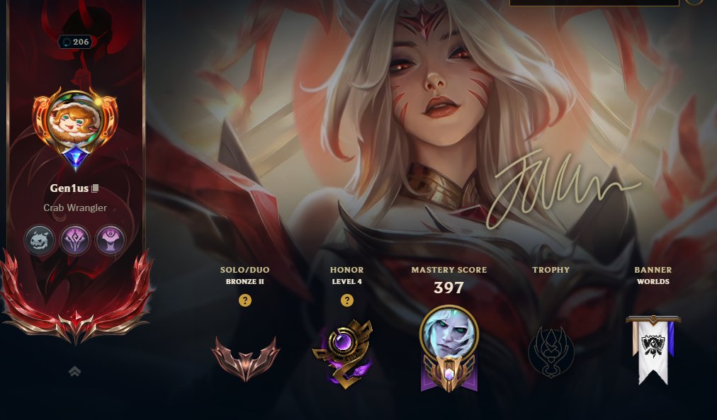 🌸There is an Immortalized Legends Ahri skin for Ari, which costs 500 bucks with autograph 130 skins🌸, Sale, level 206, champions 139, skins 130, Bronze