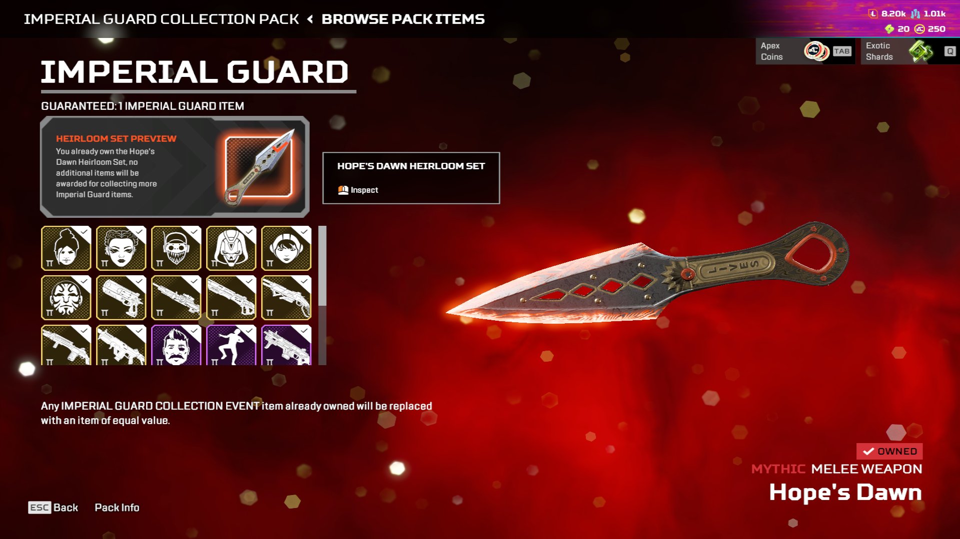 Apex Legends Account | Hope's Dawn Heirloom + Mythic Wraith + Imperial Guard 24/24 EA Login, No rank, 25 level, Relic: Yes
