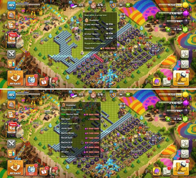 TH 15 👑 99% + MAX✨13,700+ Gems⚡FULL MAGIC ITEMS⚡War Arena Scenery✨HERO: 62/63/60/52/40/10⚡, 15 TH Родной Деревни, 10 TH Строителя