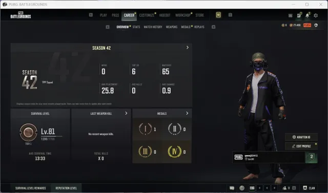 【 PUBG PLUS 】✅27000BP✅80 LVL = РАНГОВЫЙ РЕЖИМ✅ ПОЛНАЯ СМЕНА ДАННЫХ ✅ ГАРАНТИЯ 100% ✅, Есть BATTLEGROUNDS Plus