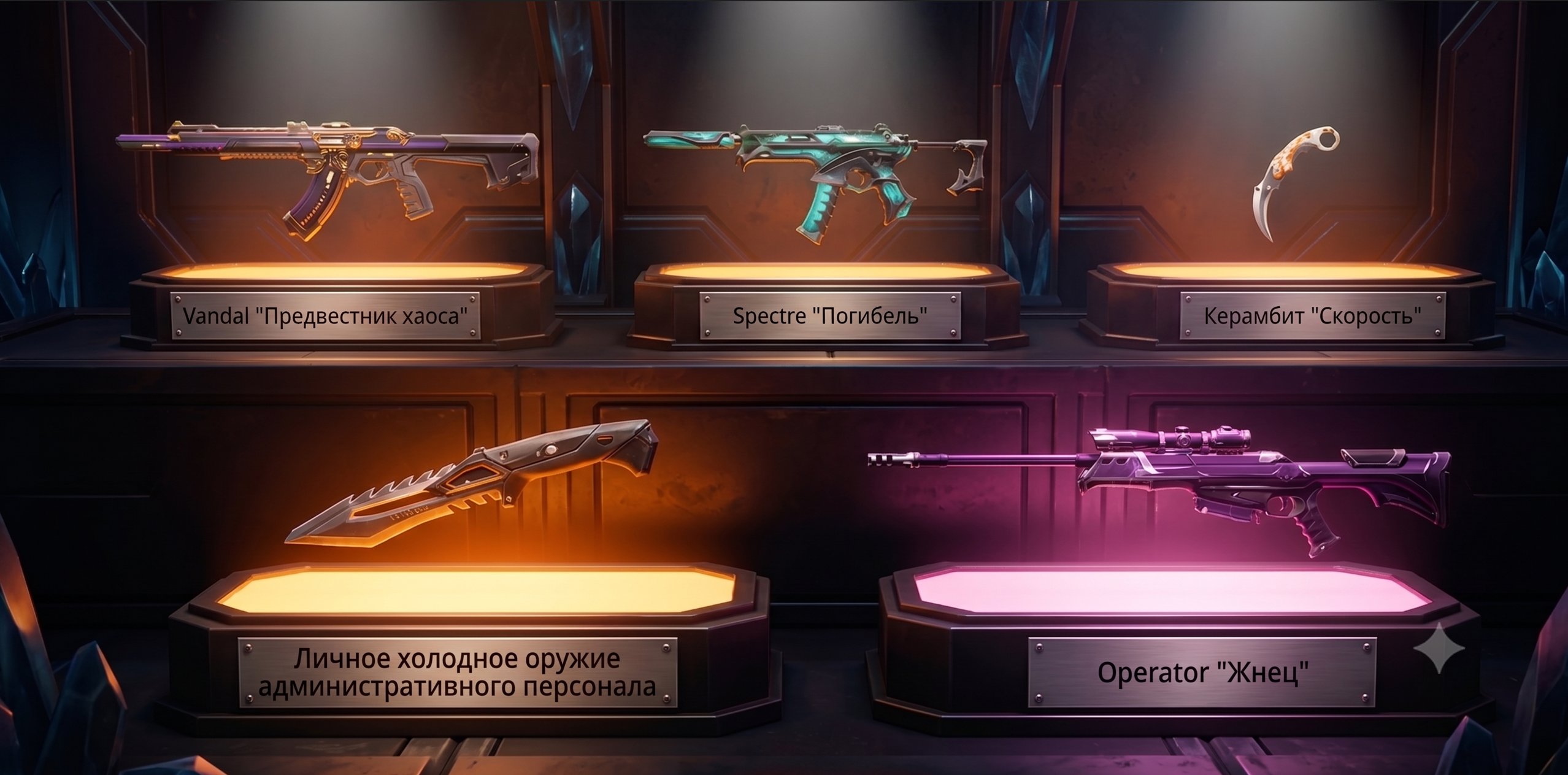 👑 💖【EU】2 KNIVES🎈25 SKINS🎈Personal Weapon (Protocol)🎈Vandal Harbinger of Chaos🎈Operator Reaper💖👑, Sale, Ranked unlocked, Agents: 9, Skins: 25