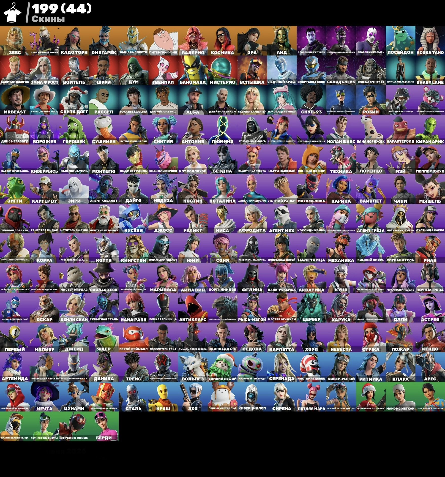 my account from 2021