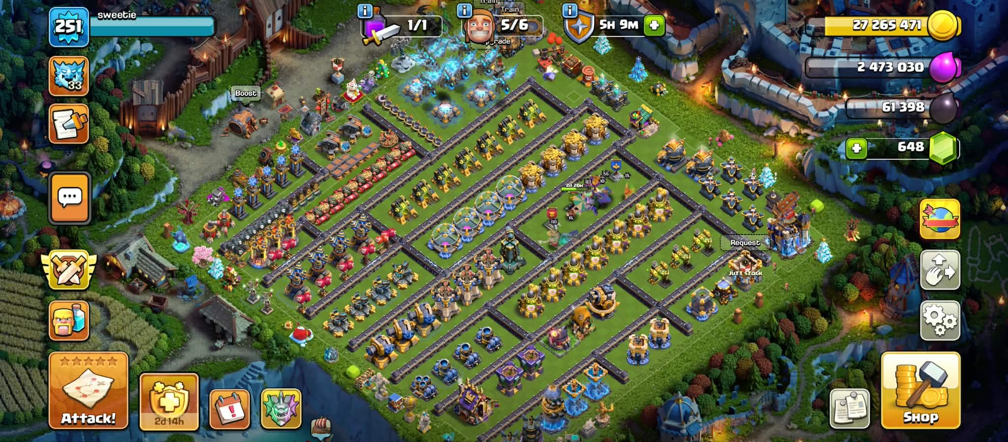 Th18 Max➤Hero:110.109.95.83.55.25➤Close Max Def army Walls➤Best Hero Equal Max➤Best Deal, 18 TH Main Village