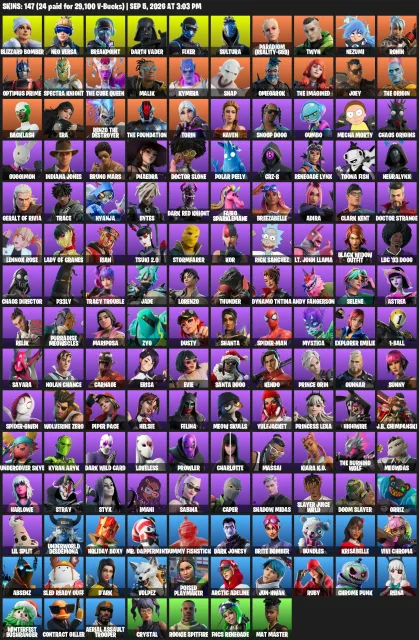 💎 fortnine🔥 | OSOBISTE KONTO EPIC GAMES 🎮🔑 | 150 SKINÓW, Sprzedaż, skiny 150