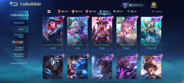🔥Highest Rank Immortal➤Prime Granger➤zodiac Lancelot➤lunox ➤lunox➤Roger➤Uranus➤Freya➤Leomord, Продажа, Ранг: Мифический, Уровень: 54, Процент побед: 50%, Герои: 127, Облики: 194