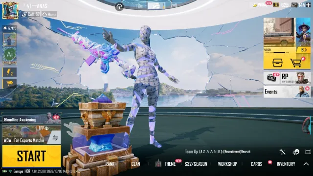 🧟 Набор PSYCHOPAGE ULTIMATE MUMMY + 📦 Ящик с добычей MUMMY M416 | 🌅 Набор DAWN GODDESS, Продажа, 74 уровень, Ранг: Ас, 70+ мифик скинов, 20+ прокачиваемых оружий, 5+ килл чатов, Нет спорт каров