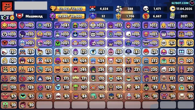 54k Trophies 🏆 Skins worth 20k Gem 💪 70 Hypercharges 💣 101 Brawlers 🌟 Name Change Availabl, trophies 54000, brawlers 101