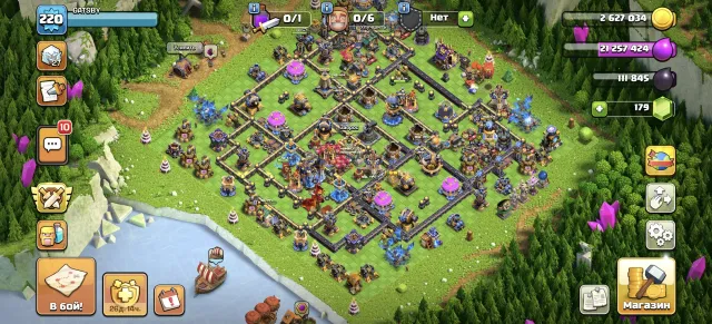Продам аккаунт в clash of clans, 18 TH Родной Деревни, 10 TH Строителя