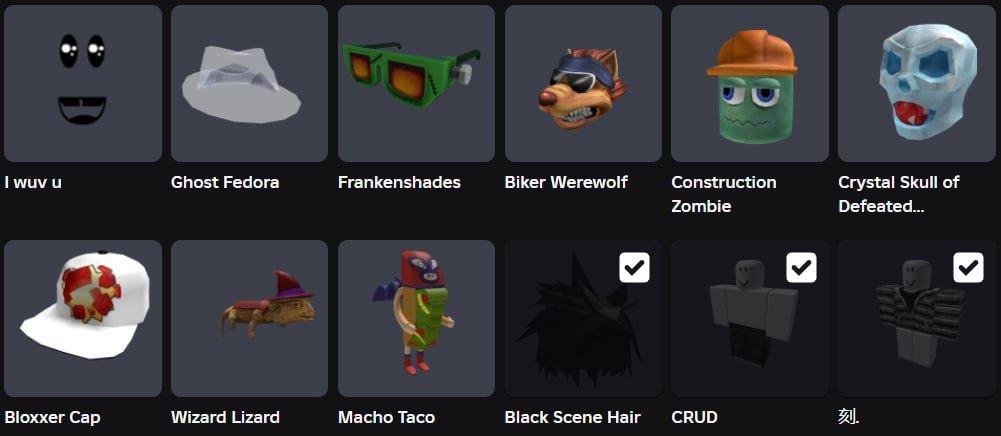 Ghost Fedora + Frankenshades + Bloxxer Cap | 2014, Sale, Voice chat: No