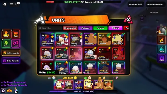 [VIP] 🟣Monarch Vanguard sjw🟣,🔥Monarch Goku🔥,☀️Monarch Saber☀️, 💥Monarch Dante💥, Accounts