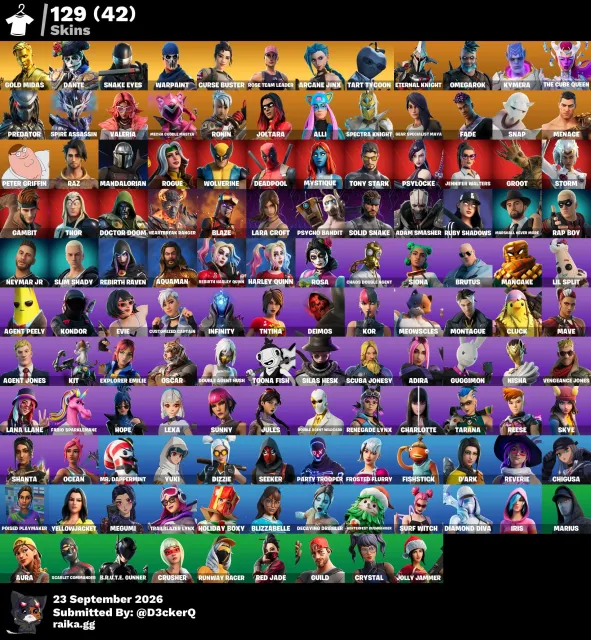 Vends un compte personnel avec une grande collection avec une réassociation complète., Vente, skins 131
