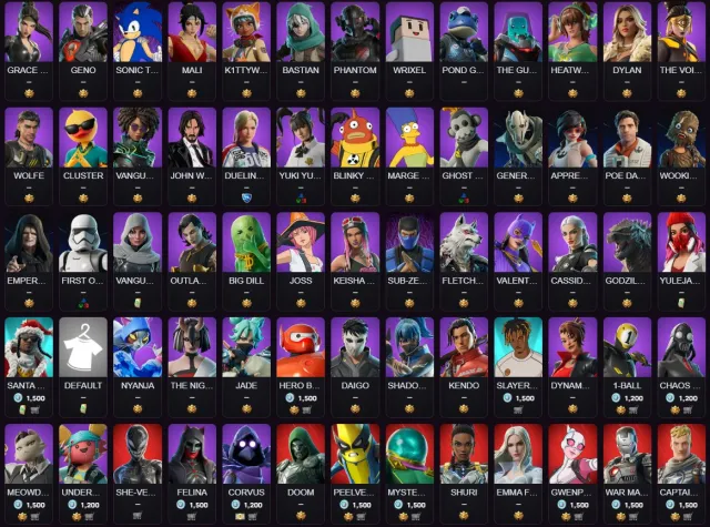 👑 💖AUTO DELIVERY💎88 SKINS💎🎈Xander🎈Human Bill🎈Karas🎈1250Vb🎈💖👑, Sale, skins 88